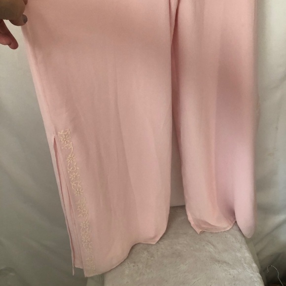 COPY - Womens Pink Sheer with Liner Wide Pants. Size 18 - Picture 3 of 8